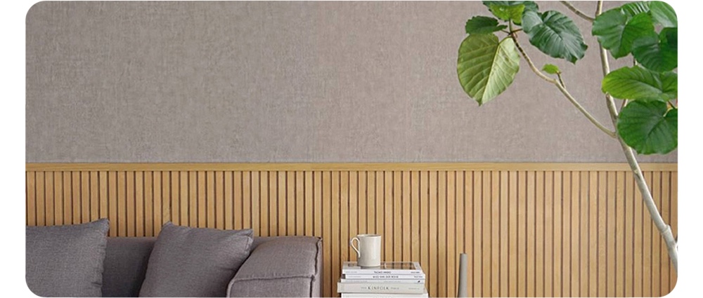 Wood wallpaper can bring a rustic, vintage, or modern look to any room.